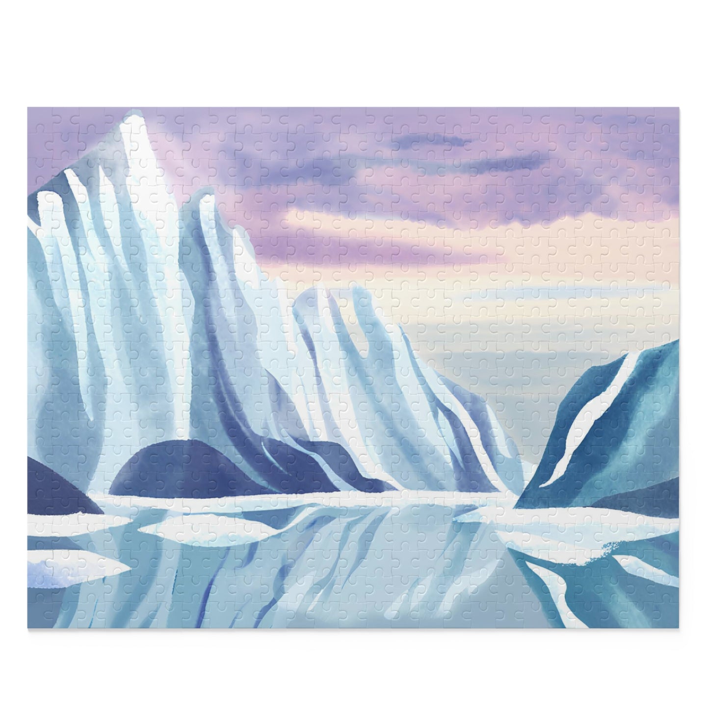 Arctic Ice Puzzle  | Watercolour Design