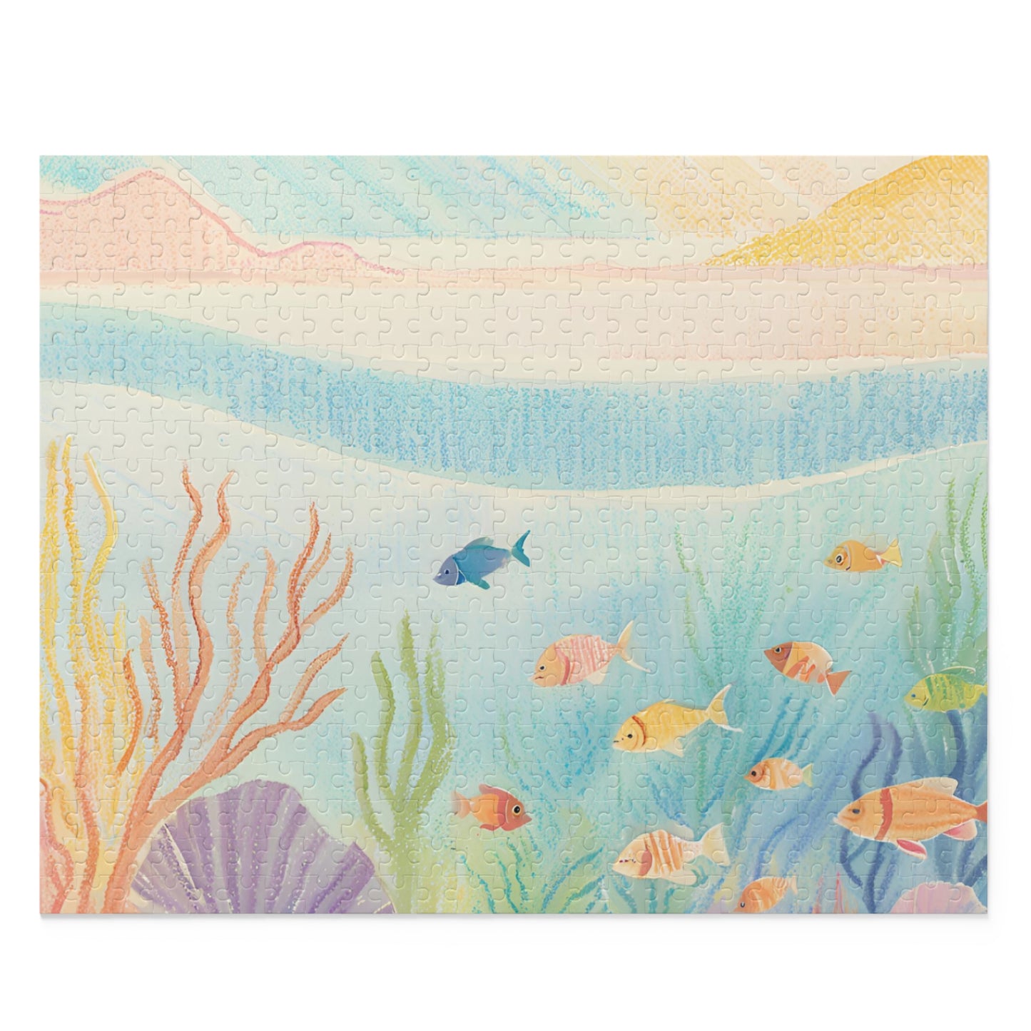 Underwater Serenity Puzzle  | Vibrant Fish & Coral Design
