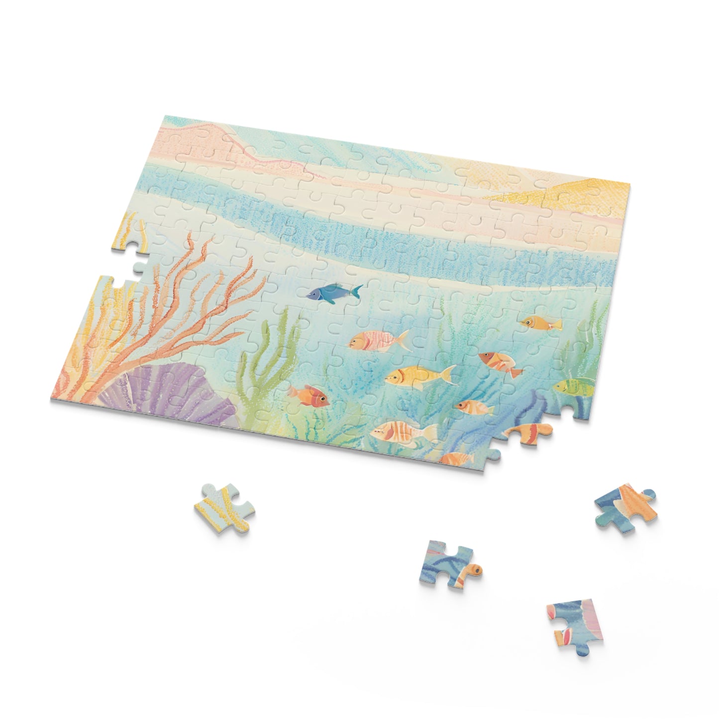 Underwater Serenity Puzzle  | Vibrant Fish & Coral Design