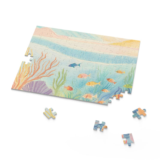 Underwater Serenity Puzzle  | Vibrant Fish & Coral Design