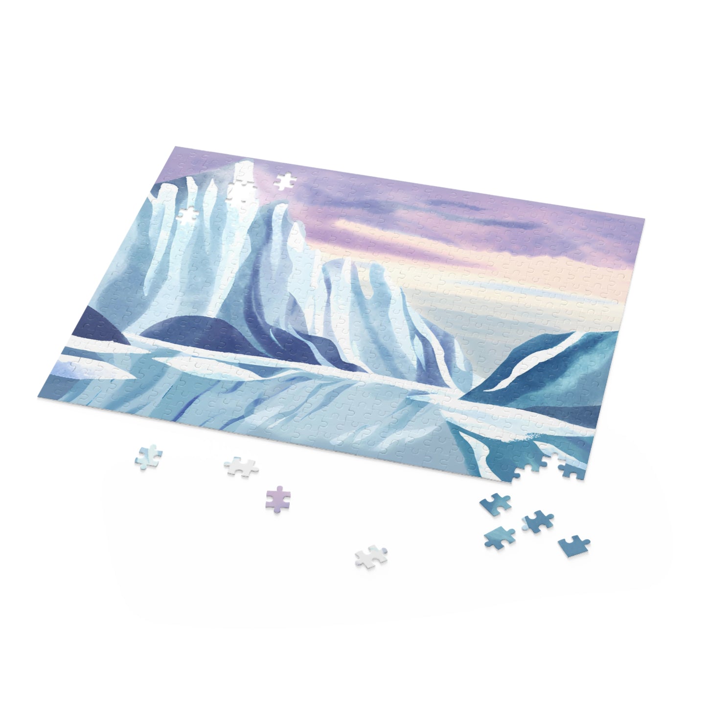 Arctic Ice Puzzle  | Watercolour Design