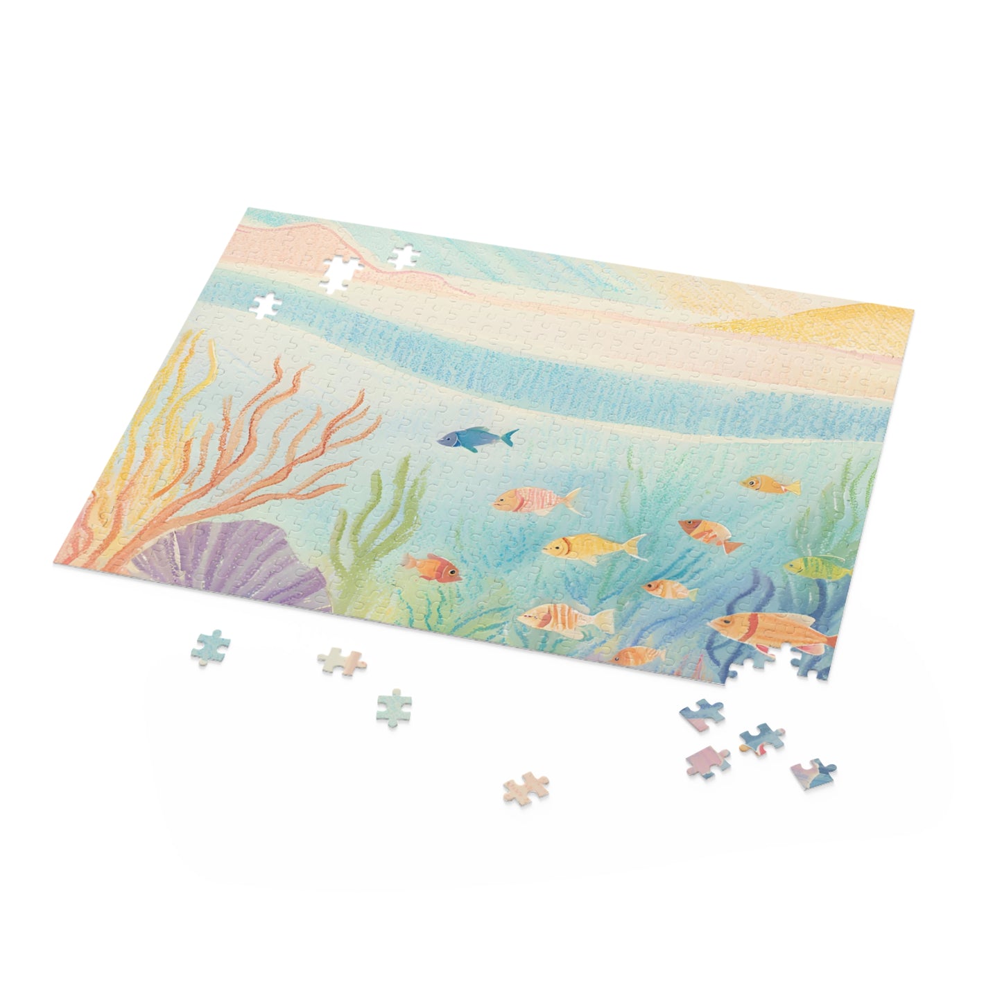 Underwater Serenity Puzzle  | Vibrant Fish & Coral Design