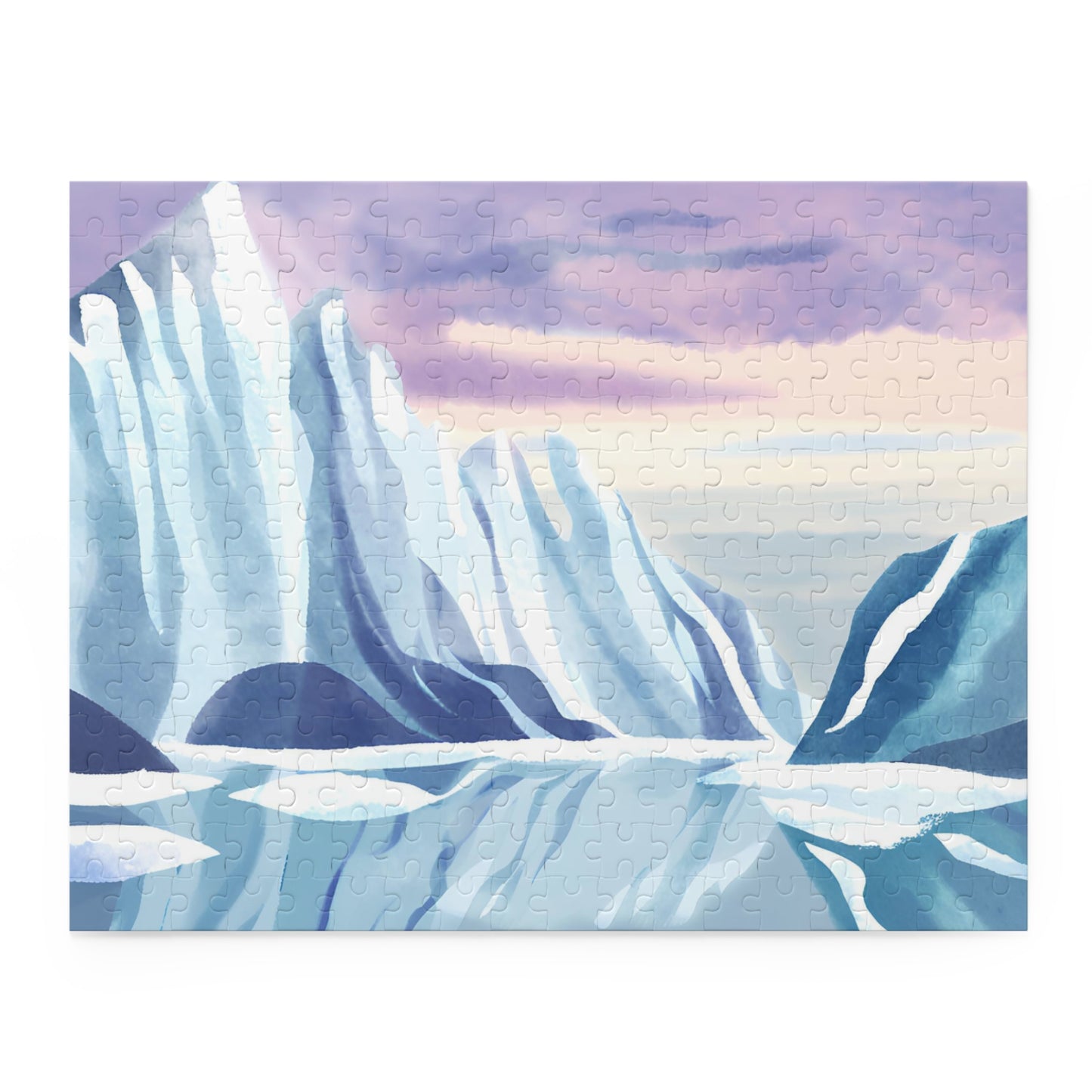Arctic Ice Puzzle  | Watercolour Design